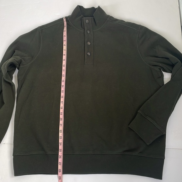 Polo Ralph Lauren Men's Dark Green L/S Pullover Mock Neck Button Sweater Sz XXL - Picture 15 of 16
